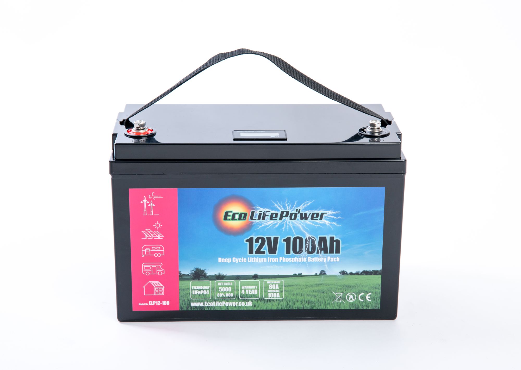 12V 100Ah LiFePO4 Lithium Iron Phosphate Battery